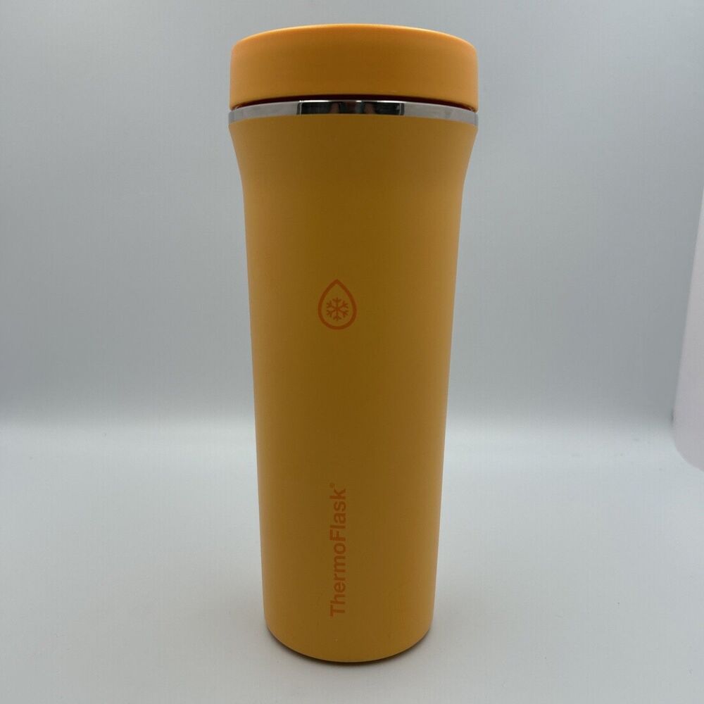 ThermoFlask 32 oz 950mL Insulated Stainless Steel Tumbler Yellow Orange
